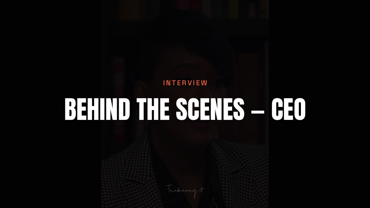 CEO interview behind the scenes